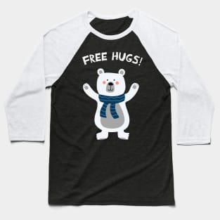 Polar Bear | Free Hugs! Baseball T-Shirt